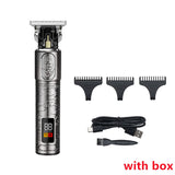 RESUXI Professional LCD display Hair Trimmer Hair Clipper Rechargeable Beard Trimmer for Men Cordless Trimmer Hair cutting tools - Livefree