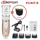 Baorun Professional Pet Dog Hair Trimmer Animal Grooming Clippers Cat Cutter Machine Shaver Electric Scissor Clipper 110-240V AC - Livefree