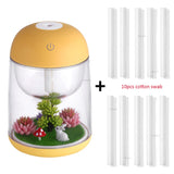 Mini Portable Mist Humidifier Transparent Micro-landscape Air Humidifier Spray Air Purifier Diffuser with LED Lights for Home - Livefree