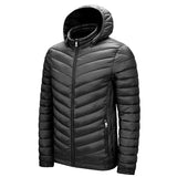 DARPHINKASA Men Winter Parka Coat Jacket Waterproof Hooded Hat Detachable Jacket Men Solid Color Ultra Light Women Parka Coat - Livefree