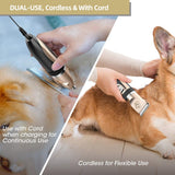 Baorun Professional Pet Dog Hair Trimmer Animal Grooming Clippers Cat Cutter Machine Shaver Electric Scissor Clipper 110-240V AC - Livefree