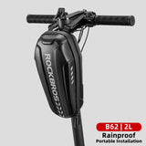 ROCKBROS Hard Shell Front Frame Scooter Hanging Bag Waterproof MTB Road Bike Folding Bag Multifunctional Electric Bicycle Bag - Livefree