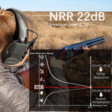 ZOHAN Electronic Shooting Ear Protection Sound Amplification Anti-noise Earmuffs Professional Hunting Ear Defender Outdoor Sport - Livefree