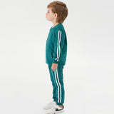 top and top Baby Clothing Sets Baby Boy Girls Clothes 2PCS Outfits Fleece Hooded Tops Pants Bebes Tracksuit Sports Clothes - Livefree