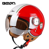 Capacete BEON 110B Motorcycle Scooter Helmet beon open face 3/4 motorbike jet vintage retro helmets Casco ECE Certification - Livefree