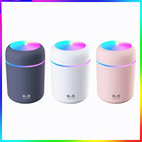 Portable 300ml Electric Air Humidifier Aroma Oil Diffuser USB Cool Mist Sprayer with Colorful Night Light for Home Car - Livefree