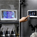 Home Wall Waterproof Mobile Phone Box Self-adhesive Holder Touch Screen Bathroom Phone Shell Shower Sealing Storage Box - Livefree