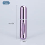 5ml Perfume Atomizer Portable Liquid Container For Cosmetics Mini Aluminum Spray Alcochol Empty Bottle  Refillable For Traveling - Livefree