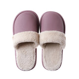 JIANBUDAN Plush warm Home flat slippers Lightweight soft comfortable winter slippers Women's cotton shoes Indoor plush slippers - Livefree
