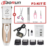 Baorun Professional Pet Dog Hair Trimmer Animal Grooming Clippers Cat Cutter Machine Shaver Electric Scissor Clipper 110-240V AC - Livefree