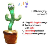 Lovely Talking Toy Dancing Cactus Doll Speak Talk Sound Record Repeat Toy Kawaii Cactus Toys Children Kids Education Toy Gift - Livefree