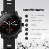 Original Amazfit Stratos Smartwatch Smart Watch GPS Calorie Count 50M Waterproof for Android iOS Phone - Livefree