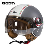 Capacete BEON 110B Motorcycle Scooter Helmet beon open face 3/4 motorbike jet vintage retro helmets Casco ECE Certification - Livefree
