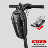 ROCKBROS Hard Shell Front Frame Scooter Hanging Bag Waterproof MTB Road Bike Folding Bag Multifunctional Electric Bicycle Bag - Livefree