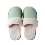 JIANBUDAN Plush warm Home flat slippers Lightweight soft comfortable winter slippers Women's cotton shoes Indoor plush slippers - Livefree