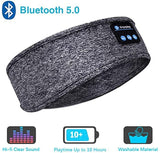 Bluetooth Sleeping Headphones Sports Headband Thin Soft Elastic Comfortable Wireless Music Earphones Eye Mask for Side Sleeper - Livefree