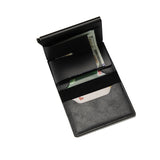 New Men women smart wallet Credit Bank card holder fashion purse Aluminum alloy Business Casual Mini wallet Brand PU Purse - Livefree