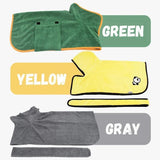 Pet Drying Coat Absorbent Bathrobe Towel Large Medium Small Dog Cat Super Fast Drying Moisture Bath Bags Robe Soft Adjustable - Livefree