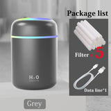 Portable 300ml Electric Air Humidifier Aroma Oil Diffuser USB Cool Mist Sprayer with Colorful Night Light for Home Car - Livefree