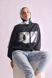 Black waterproof sequins bomber. - Livefree