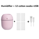 200ML Mini Ultrasonic Air Humidifier Romantic Light USB Essential Oil Diffuser Car Purifier Aroma Anion Mist Maker With LED Lamp - Livefree