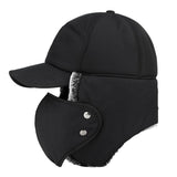 Trend Winter Thermal Bomber Hats Men Women Fashion Ear Protection Face Windproof Ski Cap Velvet Thicken Couple Hat - Livefree