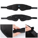 New 3D wireless music headphone sleep breathable smart eye mask Bluetooth headset call with mic for ios Android mac Dropshipping - Livefree