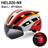 NEWBOLER Cycling Helmet Man Women LED Light Helmet Road Mountain Bike Helmet Lens For Riding Bicycle Sports Skateboard Scooter - Livefree