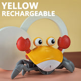 Induction Escape Crab Rechargeable Electric Pet Musical Toys Children'S Toys Birthday Gifts Interactive Toys Learn To Climb Toys - Livefree