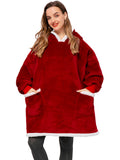 Oversized Hoodies Sweatshirt Women Winter Hoodies Fleece Giant TV Blanket With Sleeves Pullover Oversize Women Hoody Sweatshirts - Livefree