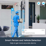 Reolink Argus PT 4MP Solar Panel 2K WiFi Camera PT Rechargeable Battery/Solar Powered Smart Detection Outdoor Security Camera - Livefree