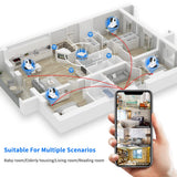 Hiseeu Home Security 2MP 5MP Wifi IP Camera Audio Record Indoor P2P HD CCTV Baby Monitor Wifi Security Camera for Home - Livefree