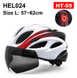 NEWBOLER Cycling Helmet Man Women LED Light Helmet Road Mountain Bike Helmet Lens For Riding Bicycle Sports Skateboard Scooter - Livefree