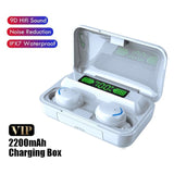 TWS Bluetooth Earphones 2200mAh Charging Box Wireless Headphone Fone Stereo Wireless Headset with Mic Sports Waterproof Earbuds - Livefree