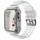 silicone Strap for Apple Watch 8 Band 45MM 41 42 mm 40 44 38mm Transparent Correa Sport loop wrist Iwatch Series 8 7 6 se 5 4 3 - Livefree
