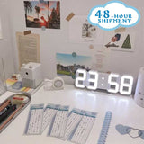 Nordic Digital Alarm Clocks Wall Clocks Hanging Watch Snooze Table Clocks Calendar Thermometer Electronic Clock Digital Clocks - Livefree