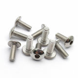 10 Set Plastic Cover Silver Stainless Steel Screw Bolt and U Type Clips with Nut M6 6mm M5 5mm for Motorcycle Scooter ATV Moped - Livefree