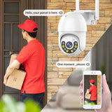 JOOAN 3MP 5MP PTZ WIFI IP Camera Audio CCTV Surveillance Outdoor 4X Digital Zoom Night Full Color Wireless Waterproof Security - Livefree