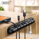 QOOVI Cable Organizer Management Wire Holder Flexible USB Cable Winder Tidy Silicone Clips For Mouse Keyboard Earphone Protector - Livefree