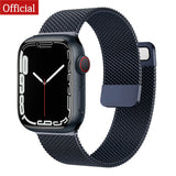 Strap For Apple watch ultra Band 7 49 45mm 40mm 38mm 42mm 41 44 mm Accessorie Magnetic Loop Metal for iWatch serie 7 4 5 6 se 3 - Livefree