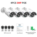 Hiseeu 5MP 3MP Audio IP Security Surveillance Camera POE H.265 Outdoor Waterproof IP66 CCTV Camera P2P Video Home for POE NVR - Livefree