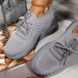 Sneakers Shoes 2022 Fashion Lace Up Platform Shoes for Women's Summer Plus Size Flat Mesh Sports Shoes Woman Vulcanize Shoes - Livefree