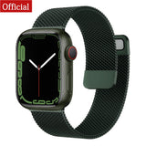 Strap For Apple watch ultra Band 7 49 45mm 40mm 38mm 42mm 41 44 mm Accessorie Magnetic Loop Metal for iWatch serie 7 4 5 6 se 3 - Livefree