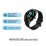 HAYLOU GST Smart Watch Men Women Watch Blood Oxygen Heart Rate Sleep Monitor 12 Sport Models Custom Watch Face Global Version - Livefree