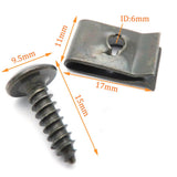 30/20/10 Sets Motorcycle Car Scooter ATV Moped Ebike Plastic Cover Metal Retainer Self-tapping Screw and Clips M4 M5 4.2mm 4.8mm - Livefree