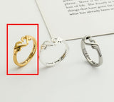 Gothic Hug Muscle Hands Rings For Women Men Adjustable Open Cuff Ring Party Wedding Couple Rings Vintage Jewelry Anillos Bague - Livefree