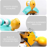 Crawling Crab Baby Toys with Music LED Light Up Musical Toys for Toddler Automatically Avoid Obstacles Interactive Toys for Kids - Livefree