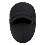 Trend Winter Thermal Bomber Hats Men Women Fashion Ear Protection Face Windproof Ski Cap Velvet Thicken Couple Hat - Livefree