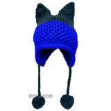 BomHCS Cute Fox Ears Beanie Winter Warm 100% Handmade Knit Hat - Livefree