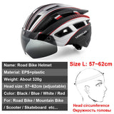 NEWBOLER Cycling Helmet Man Women LED Light Helmet Road Mountain Bike Helmet Lens For Riding Bicycle Sports Skateboard Scooter - Livefree